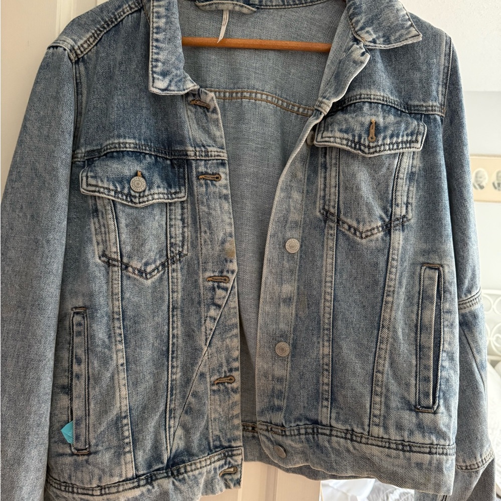 Free People Light Blue Denim Jacket
